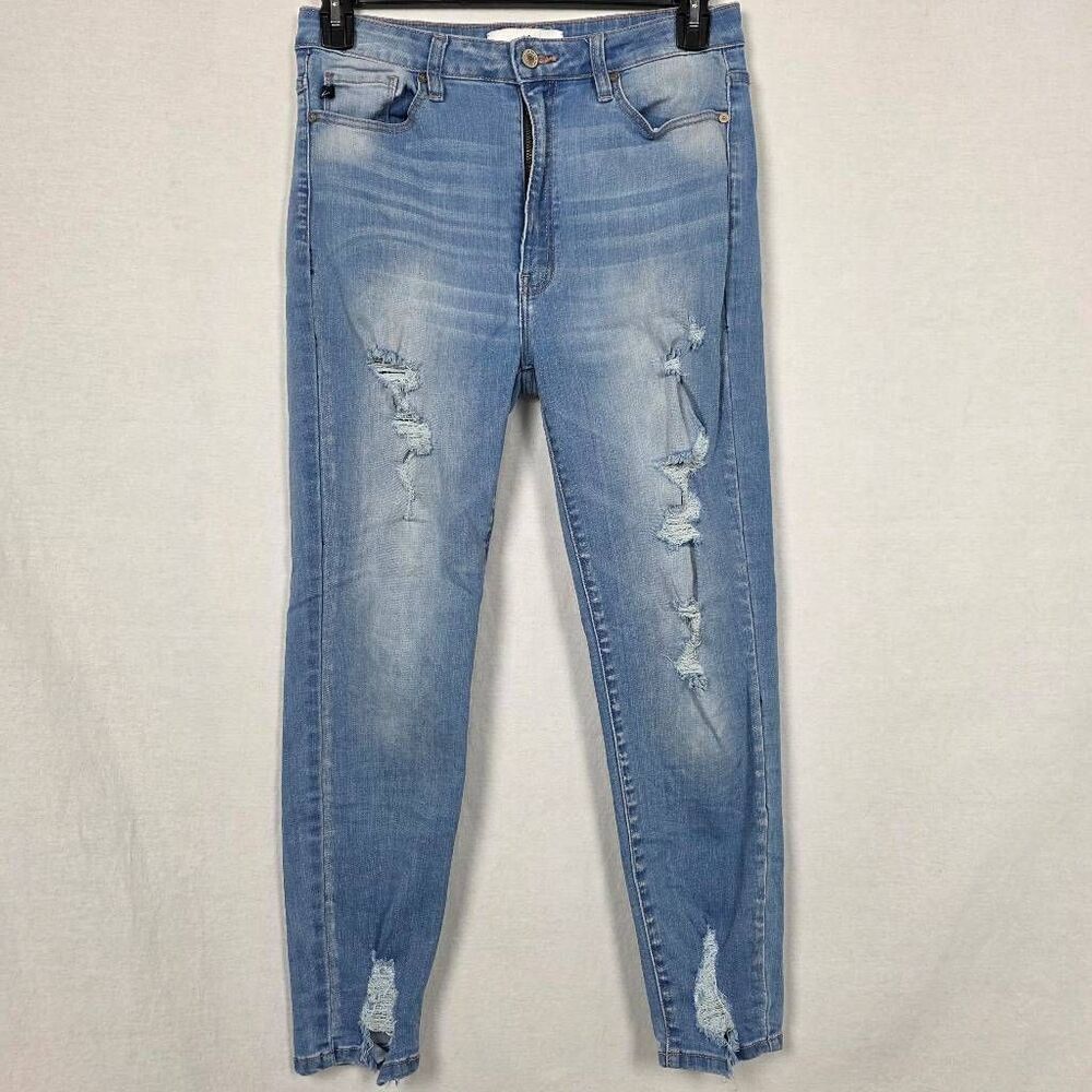 KanCan Distressed Light Wash Skinny Jeans Women 11/29